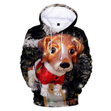 Christmas Casual Hoodies Sports Xmas 3D Graphic Streetwear Tracksuit Jumper for Kids Adults