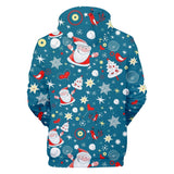 Christmas Casual Hoodies Sports Xmas 3D Graphic Streetwear Tracksuit Jumper for Kids Adults