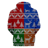 Christmas Casual Hoodies Sports Xmas 3D Graphic Streetwear Tracksuit Jumper for Kids Adults