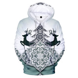 Christmas Casual Hoodies Sports Xmas 3D Graphic Streetwear Tracksuit Jumper for Kids Adults