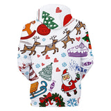 Christmas Casual Hoodies Sports Xmas 3D Graphic Streetwear Tracksuit Jumper for Kids Adults