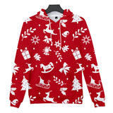 Christmas Casual Hoodies Sports Xmas 3D Graphic Streetwear Tracksuit Jumper for Kids Adults