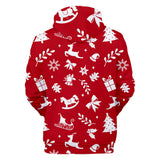Christmas Casual Hoodies Sports Xmas 3D Graphic Streetwear Tracksuit Jumper for Kids Adults
