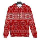 Christmas Casual Hoodies Sports Xmas 3D Graphic Streetwear Tracksuit Jumper for Kids Adults