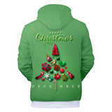 Christmas Casual Hoodies Sports Xmas 3D Graphic Streetwear Tracksuit Jumper for Kids Adults