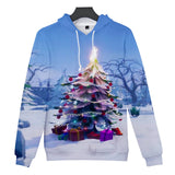 Christmas Casual Hoodies Sports Xmas 3D Graphic Streetwear Tracksuit Jumper for Kids Adults