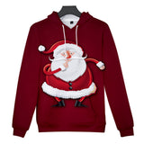 Christmas Casual Hoodies Sports Xmas 3D Graphic Streetwear Tracksuit Jumper for Kids Adults