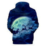 Christmas Casual Hoodies Sports Xmas 3D Graphic Streetwear Tracksuit Jumper for Kids Adults