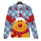 Christmas Casual Hoodies Sports Xmas 3D Graphic Streetwear Tracksuit Jumper for Kids Adults