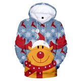 Christmas Casual Hoodies Sports Xmas 3D Graphic Streetwear Tracksuit Jumper for Kids Adults