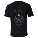 Christmas Casual T-shirts Sports Xmas 3D Graphic Summer Top Tees for Kids Alduts