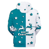 Christmas Casual Hoodies Sports Xmas 3D Graphic Streetwear Tracksuit Jumper for Kids Adults