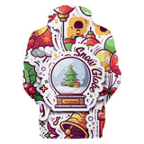 Christmas Casual Hoodies Sports Xmas 3D Graphic Streetwear Tracksuit Jumper for Kids Adults
