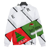 Christmas Casual Hoodies Sports Xmas 3D Graphic Streetwear Tracksuit Jumper for Kids Adults