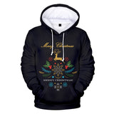 Christmas Casual Hoodies Sports Xmas 3D Graphic Streetwear Tracksuit Jumper for Kids Adults