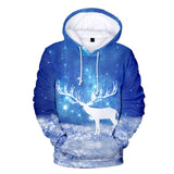 Christmas Casual Hoodies Sports Xmas 3D Graphic Streetwear Tracksuit Jumper for Kids Adults