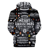 Christmas Casual Hoodies Sports Xmas 3D Graphic Streetwear Tracksuit Jumper for Kids Adults