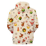 Christmas Casual Hoodies Sports Xmas 3D Graphic Streetwear Tracksuit Jumper for Kids Adults
