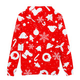 Christmas Casual Hoodies Sports Xmas 3D Graphic Streetwear Tracksuit Jumper for Kids Adults