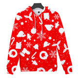 Christmas Casual Hoodies Sports Xmas 3D Graphic Streetwear Tracksuit Jumper for Kids Adults
