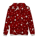 Christmas Casual Hoodies Sports Xmas 3D Graphic Streetwear Tracksuit Jumper for Kids Adults
