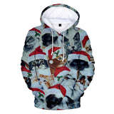 Christmas Casual Hoodies Sports Xmas 3D Graphic Streetwear Tracksuit Jumper for Kids Adults