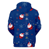 Christmas Casual Hoodies Sports Xmas 3D Graphic Streetwear Tracksuit Jumper for Kids Adults