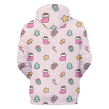 Christmas Casual Hoodies Sports Xmas 3D Graphic Streetwear Tracksuit Jumper for Kids Adults