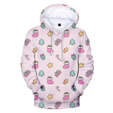 Christmas Casual Hoodies Sports Xmas 3D Graphic Streetwear Tracksuit Jumper for Kids Adults