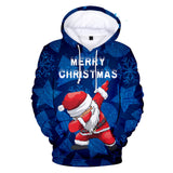 Christmas Casual Hoodies Sports Xmas 3D Graphic Streetwear Tracksuit Jumper for Kids Adults