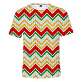 Christmas Casual T-shirts Sports Xmas 3D Graphic Summer Top Tees for Kids Alduts