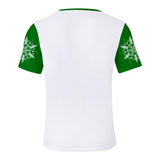 Christmas T-shirts Sports Xmas Gift Santa Claus 3D Graphic Summer Top Tees for Kids Alduts