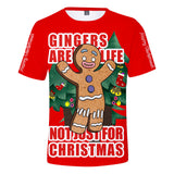 Christmas T-shirts Sports Xmas Gift Santa Claus 3D Graphic Summer Top Tees for Kids Alduts