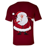 Christmas T-shirts Sports Xmas Gift Santa Claus 3D Graphic Summer Top Tees for Kids Alduts