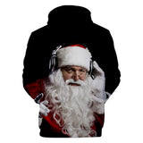 Christmas Santa Claus Casual Hoodies Sports Xmas 3D Graphic Streetwear Tracksuit Jumper for Kids Adults