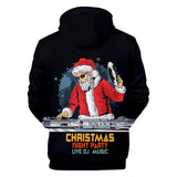 Christmas Santa Claus Casual Hoodies Sports Xmas 3D Graphic Streetwear Tracksuit Jumper for Kids Adults