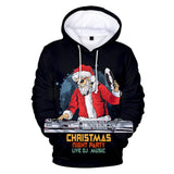 Christmas Santa Claus Casual Hoodies Sports Xmas 3D Graphic Streetwear Tracksuit Jumper for Kids Adults