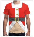 Christmas T-shirts Sports 3D Graphic Summer Top Tees for Kids Adults Xmas Gift