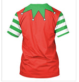 Christmas T-shirts Sports 3D Graphic Summer Top Tees for Kids Adults Xmas Gift
