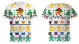 Christmas T-shirts Sports 3D Graphic Summer Top Tees for Kids Adults Xmas Gift