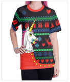 Christmas T-shirts Sports 3D Graphic Summer Top Tees for Kids Adults Xmas Gift