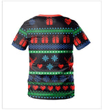Christmas T-shirts Sports 3D Graphic Summer Top Tees for Kids Adults Xmas Gift