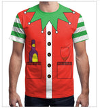Christmas T-shirts Sports 3D Graphic Summer Top Tees for Kids Adults Xmas Gift