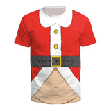 Christmas T-shirts Sports 3D Graphic Summer Top Tees for Kids Adults Xmas Gift