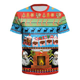 Christmas T-shirts Sports 3D Graphic Summer Top Tees for Kids Adults Xmas Gift
