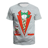 Christmas T-shirts Sports 3D Graphic Summer Top Tees for Kids Adults Xmas Gift