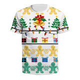 Christmas T-shirts Sports 3D Graphic Summer Top Tees for Kids Adults Xmas Gift