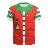 Christmas T-shirts Sports 3D Graphic Summer Top Tees for Kids Adults Xmas Gift