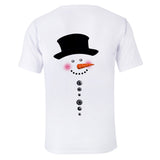 Christmas T-shirts Sports Xmas Gift Snowman 3D Graphic Summer Top Tees for Kids Adults