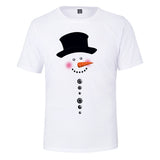 Christmas T-shirts Sports Xmas Gift Snowman 3D Graphic Summer Top Tees for Kids Adults